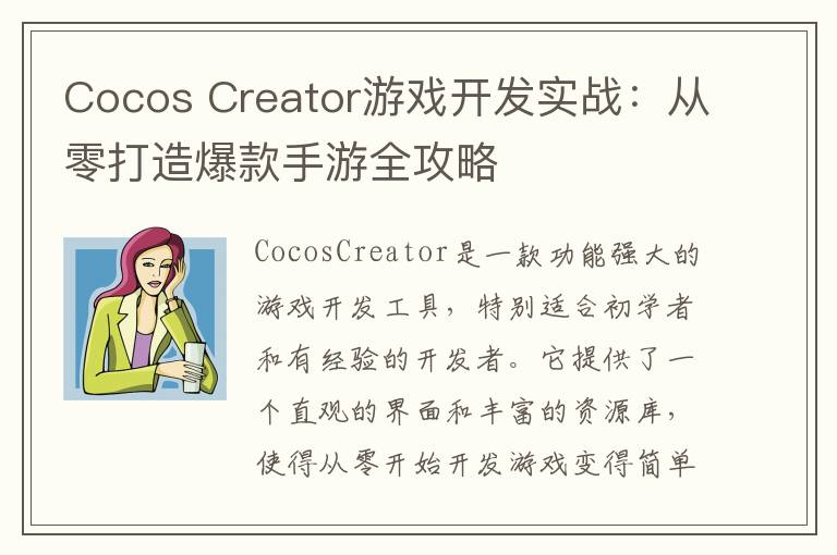Cocos Creator游戏开发实战:从零打造爆款手游全攻略