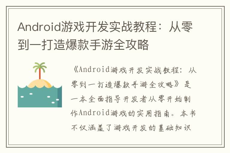 Android游戏开发实战教程：从零到一打造爆款手游全攻略